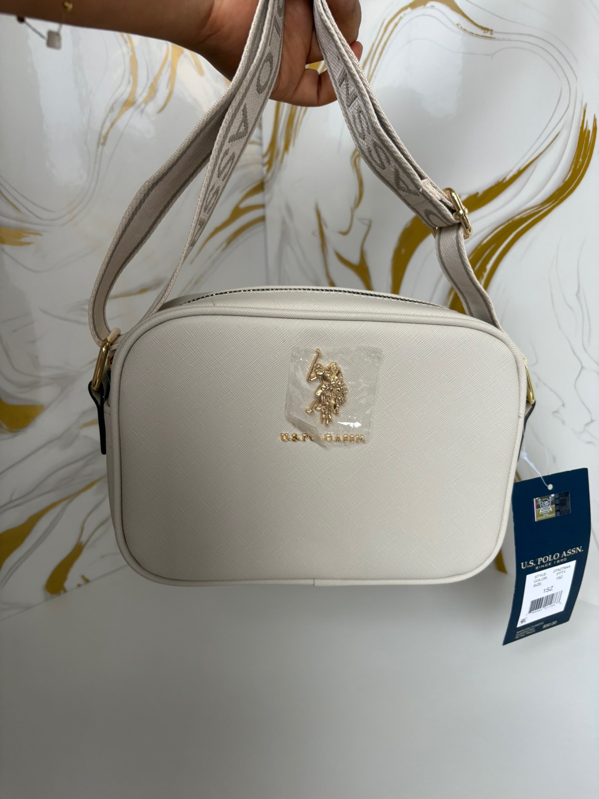 ✨ Crossbody U.S. Polo Assn. Beige Cream ✨